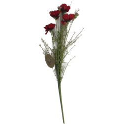 Bouquet Fleurs des champs Rouge 50cm