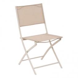 chaise de jardin pliante Modula Lin/Argile Hespéride
