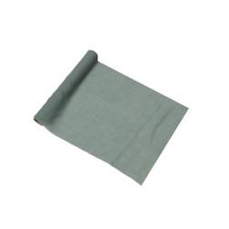 Chemin de table mousseline - vert de gris - lavable - 28 cm x 5 m