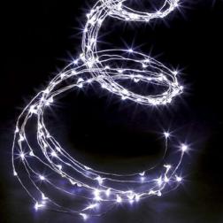 Guirlande lumineuse forme cascade 400 micro LED - 2 mètres - Blanc Froid