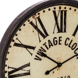 Horloge "Vintage" marron, métal D113 cm
