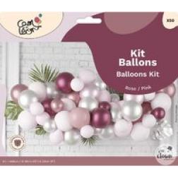 Kit 50 ballons - Rose