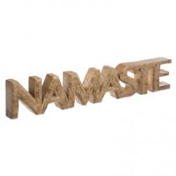 Mot à poser "Namaste", manguier, 54x10 cm