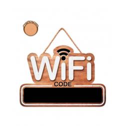 Plaque "wifi"en bois