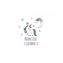Sticker princesse licorne